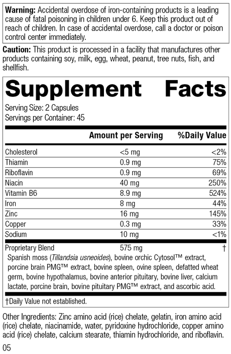 Neuroplex®, 90 Capsules, Rev 05 Supplement Facts