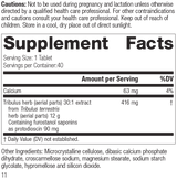 Tribulus, 40 Tablets, Rev 10 Supplement Facts